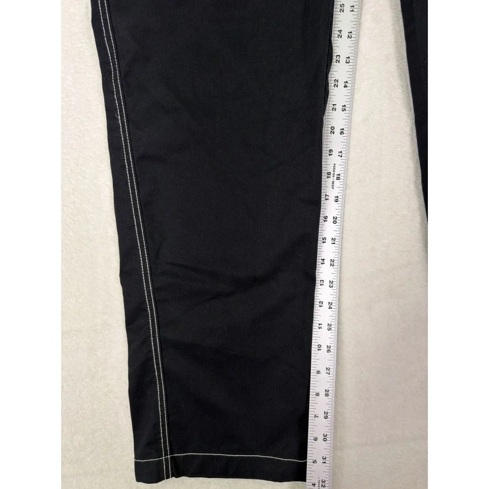 True Religion Pants Mens 32x32 Black‎ Straight Relaxed Cargo Pockets Rock Grunge